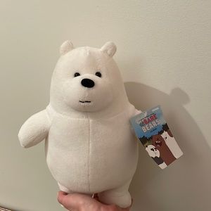 We Bare Bears Ice Bear Stuffy NWT